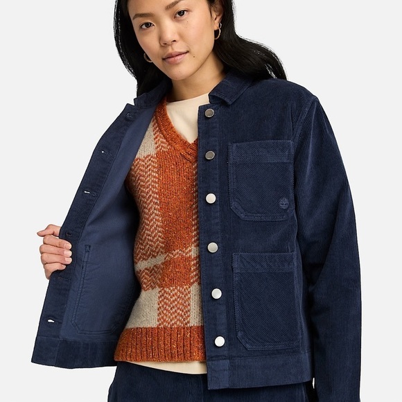 Timberland Jackets & Blazers - NWT Timberland Kempshire Corduroy Chore Jacket Dark Blue
